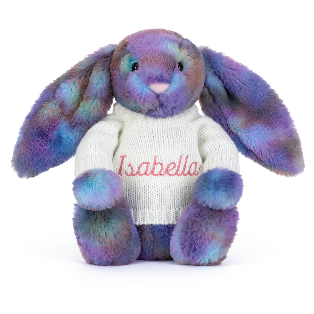 Zodihop Luxe Bunny with Personalized Cream Jumper - Official Jellycat