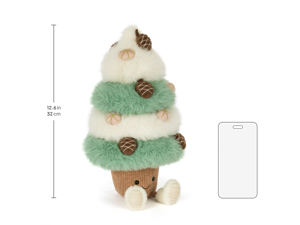 Amuseables Pinecone Tree, size chart