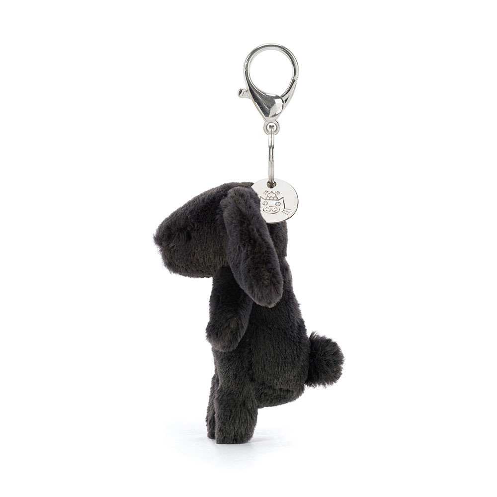 Bashful Inky Bunny Bag Charm - Official Jellycat