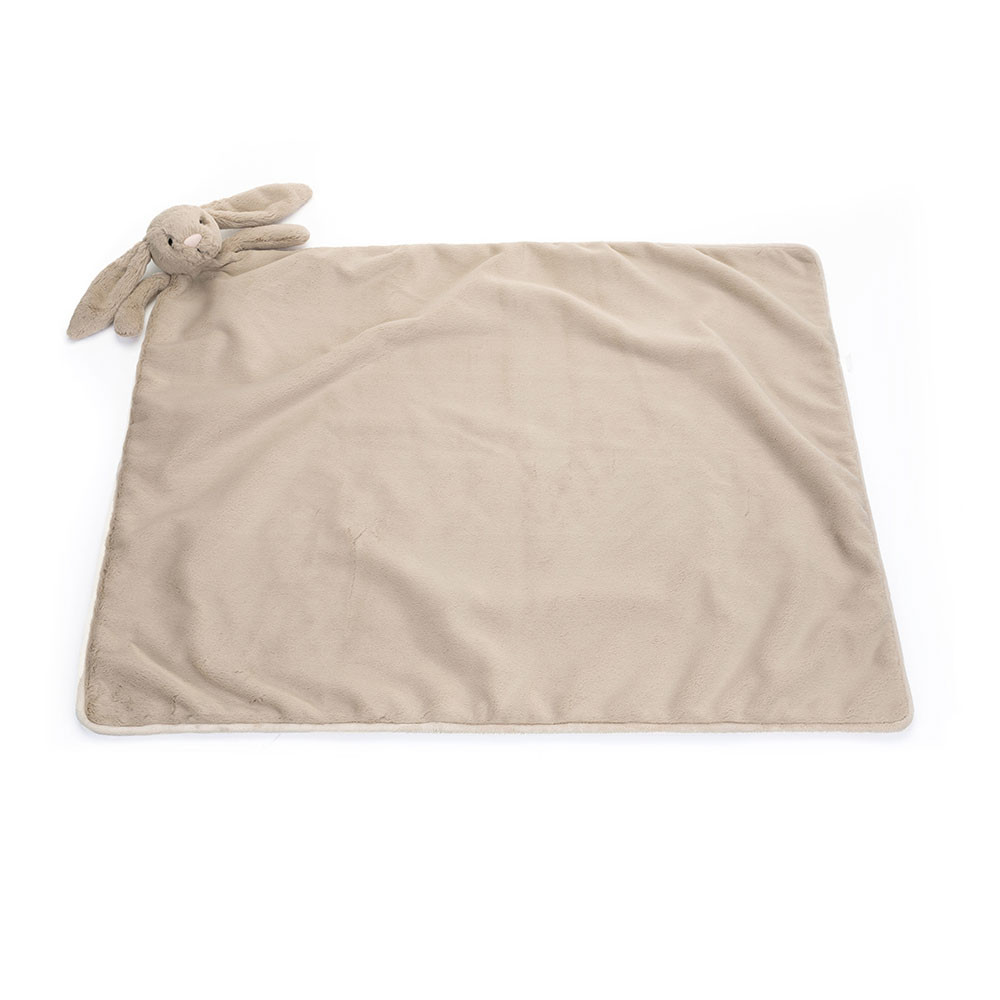 Bashful Silver Bunny Blankie - Official Jellycat