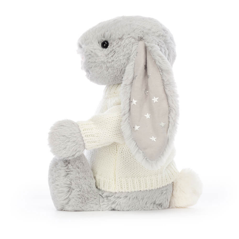 Bashful Shimmer Bunny with Personalized Cream Jumper - Official