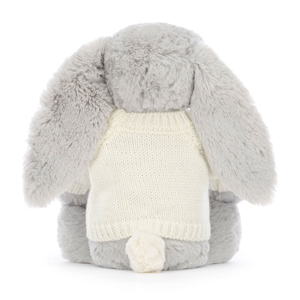 Bashful Shimmer Bunny with Personalized Cream Jumper - Official