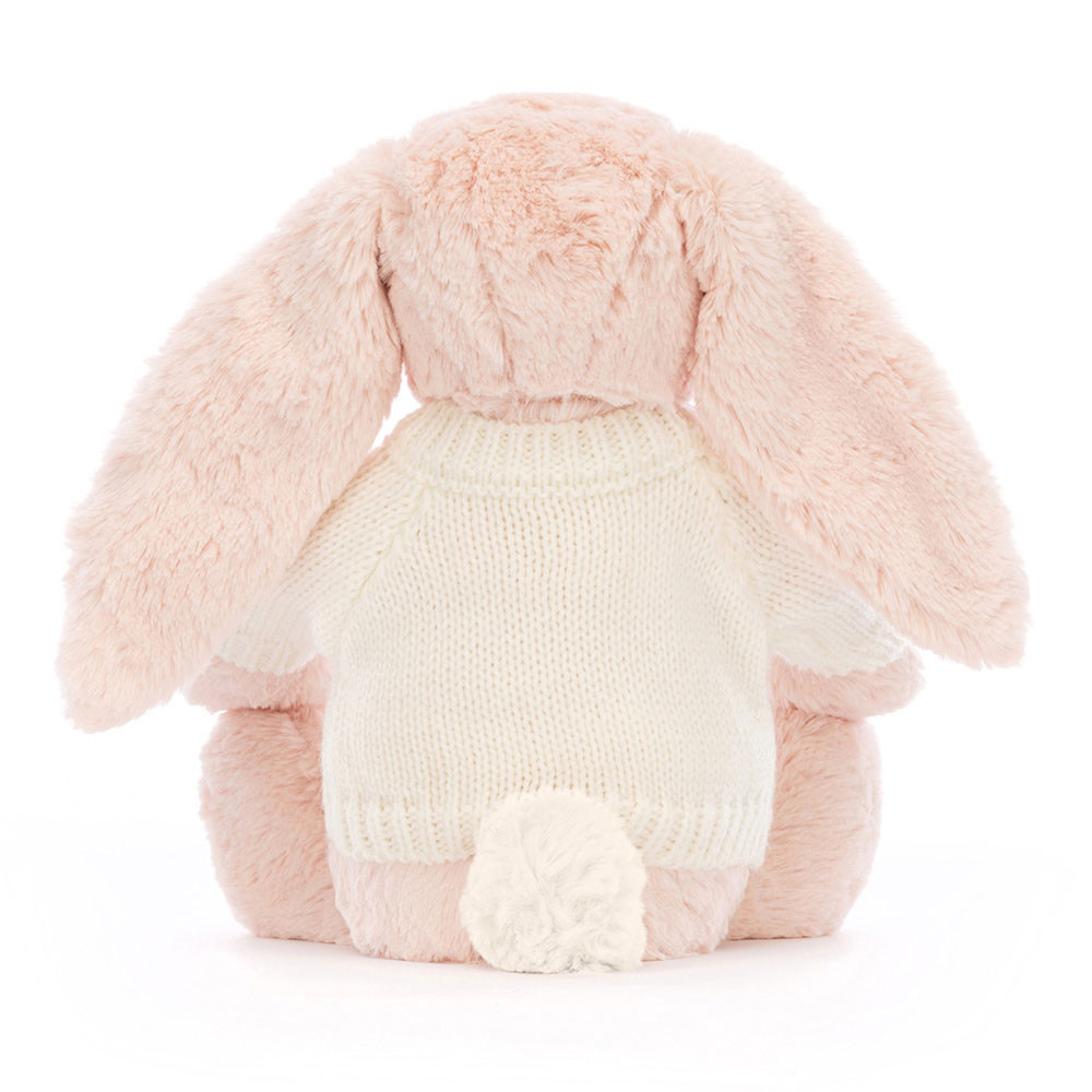 Blossom Blush Bunny with Personalized Cream Jumper - Official Jellycat