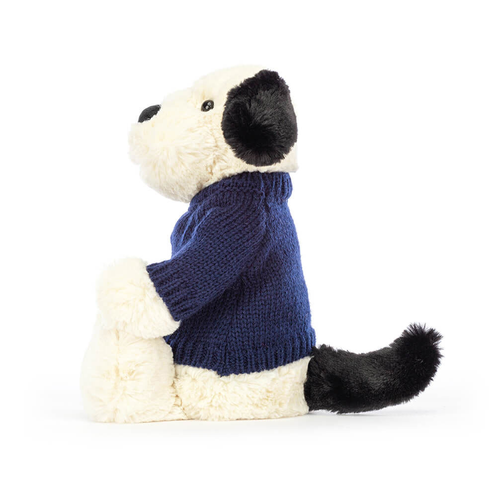 ジェリーキャット Bashful Puppy Black & Cream 新品 Bashful Rufferty Black & Cream Puppy - Official Jellycat