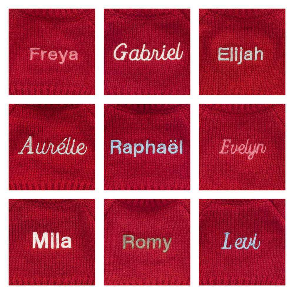 Bashful Monkey with Personalized Red Jumper