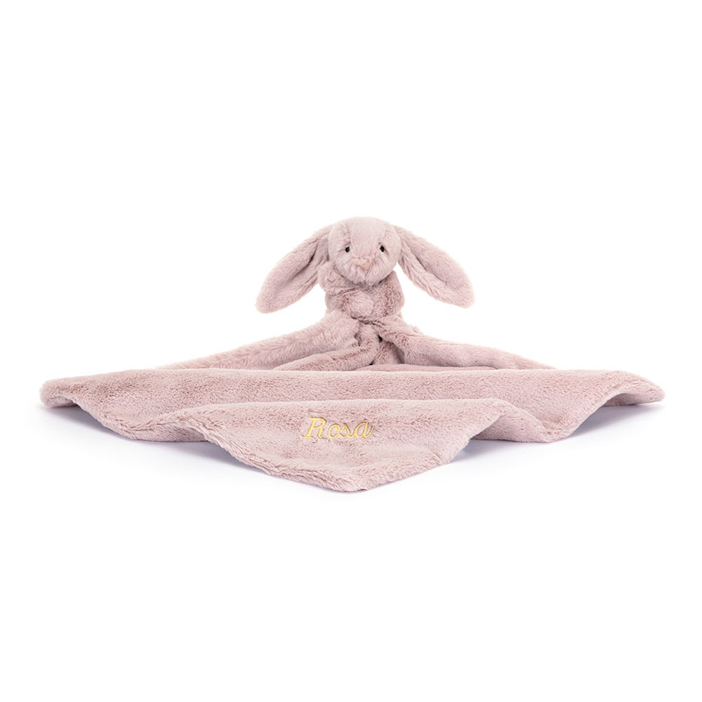 【最終お値下げ】ジェリーキャットBashful Luxe Bunny Rosa Personalized Bashful Luxe Bunny Rosa Soother - Official Jellycat
