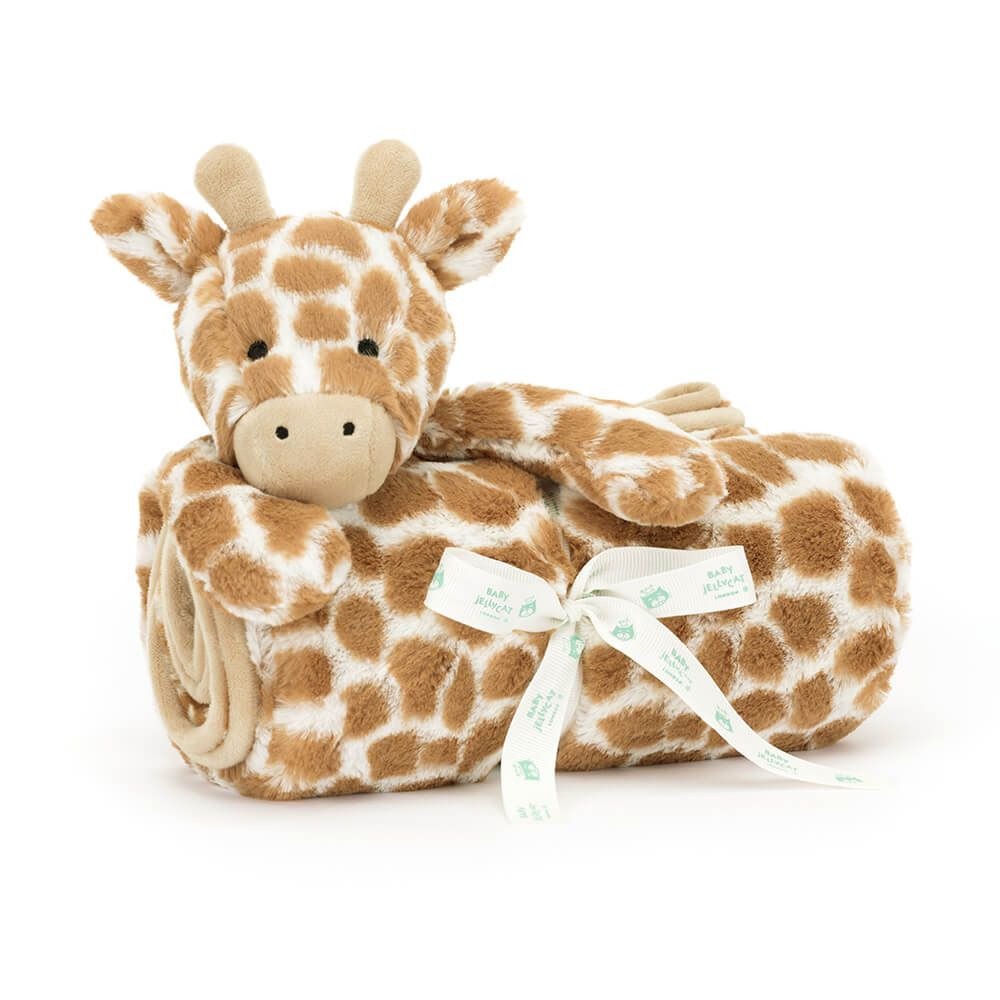 Bashful Giraffe Blankie Official Jellycat - Main Image