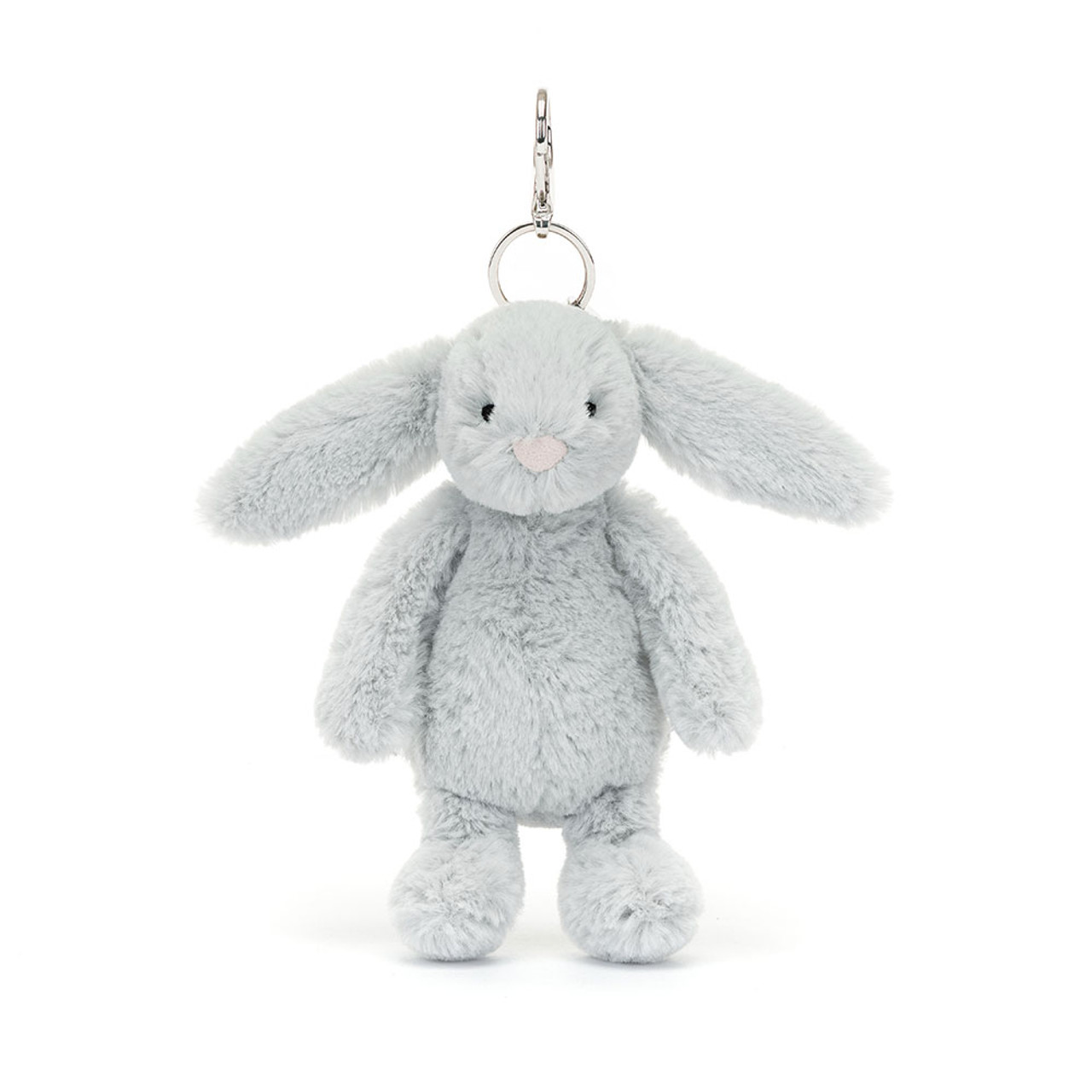 ☆韓国の人気☆【】☆BASHFUL BUNNY BAG CHAR.M☆ Bashful Silver Bunny Bag Charm - Official Jellycat