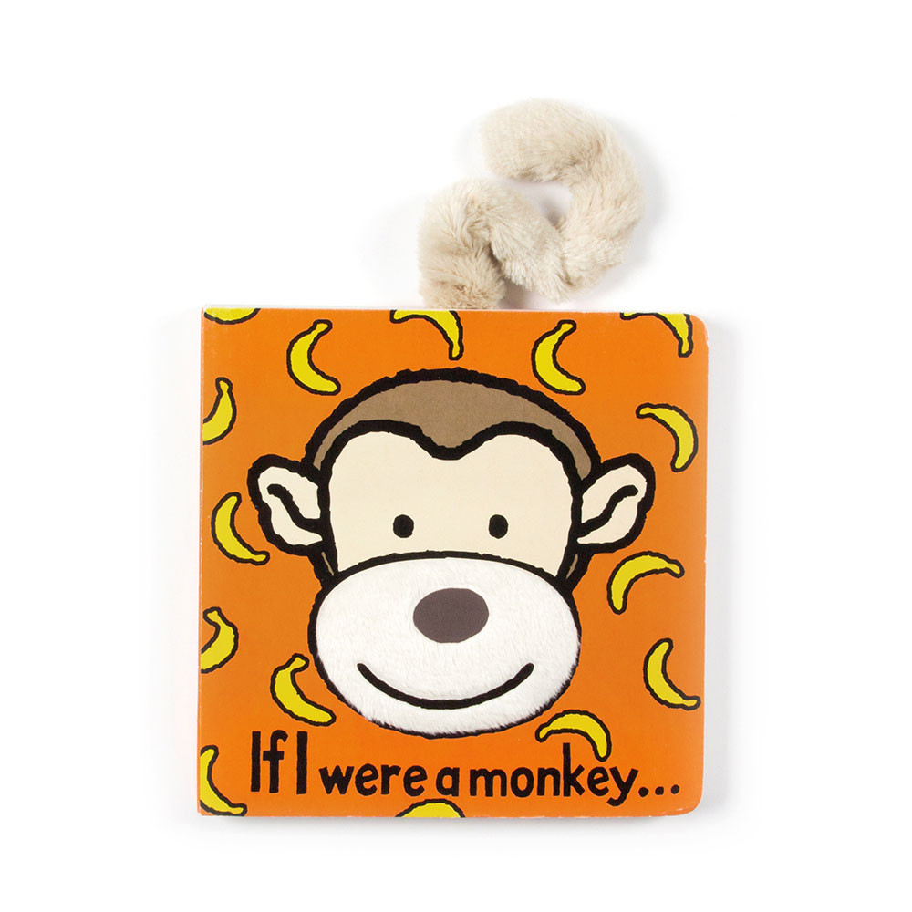 If I Were A Monkey Board Book Official Jellycat