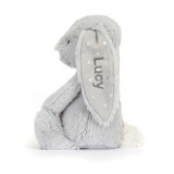 Personalised Bashful Shimmer Bunny Medium, Main View