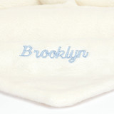 Personalised Bashful Black & Cream Puppy Soother, View 2