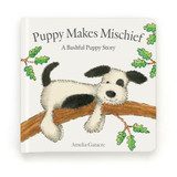 Puppy Makes Mischief Book and Bashful Black & Cream Puppy, View 2