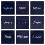 Bashful Luxe Bunny Scarlett with Personalised Navy Jumper. View 2