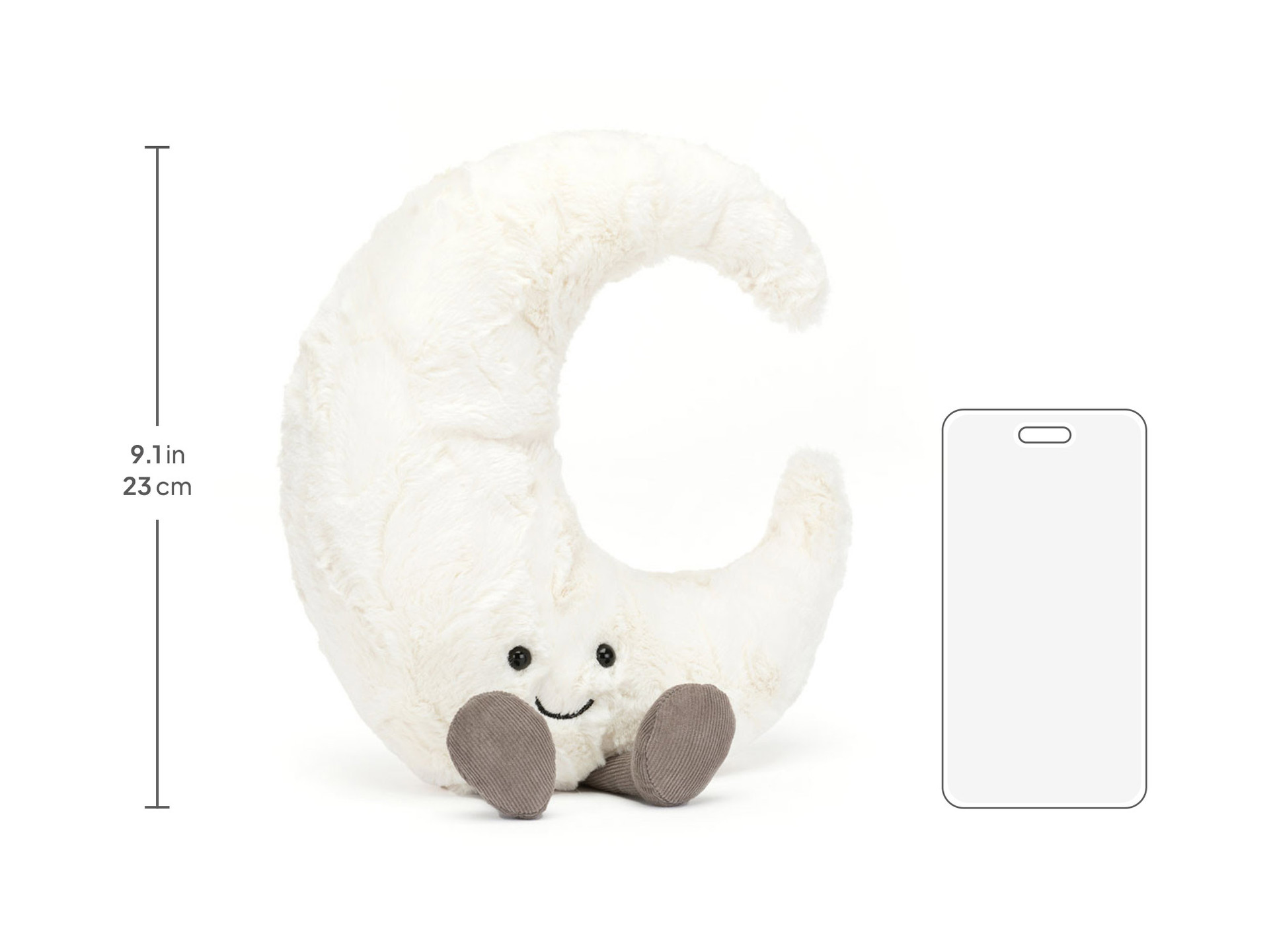 新品　ジェリーキャット　三日月　月　ぬいぐるみ　Moon Huge 大きい Amuseables Moon - Official Jellycat