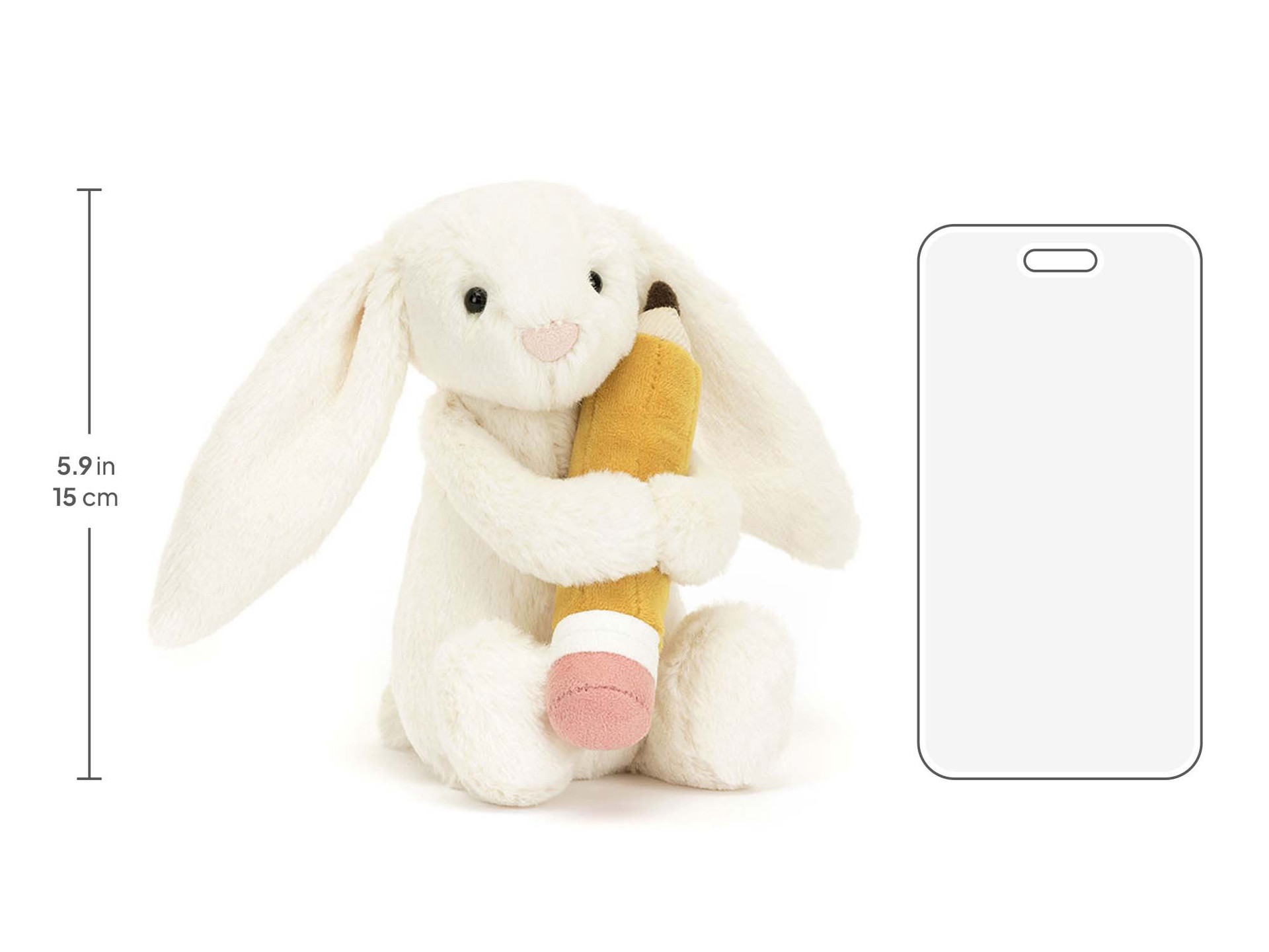 Bashful Bunny with Pencil - Official Jellycat