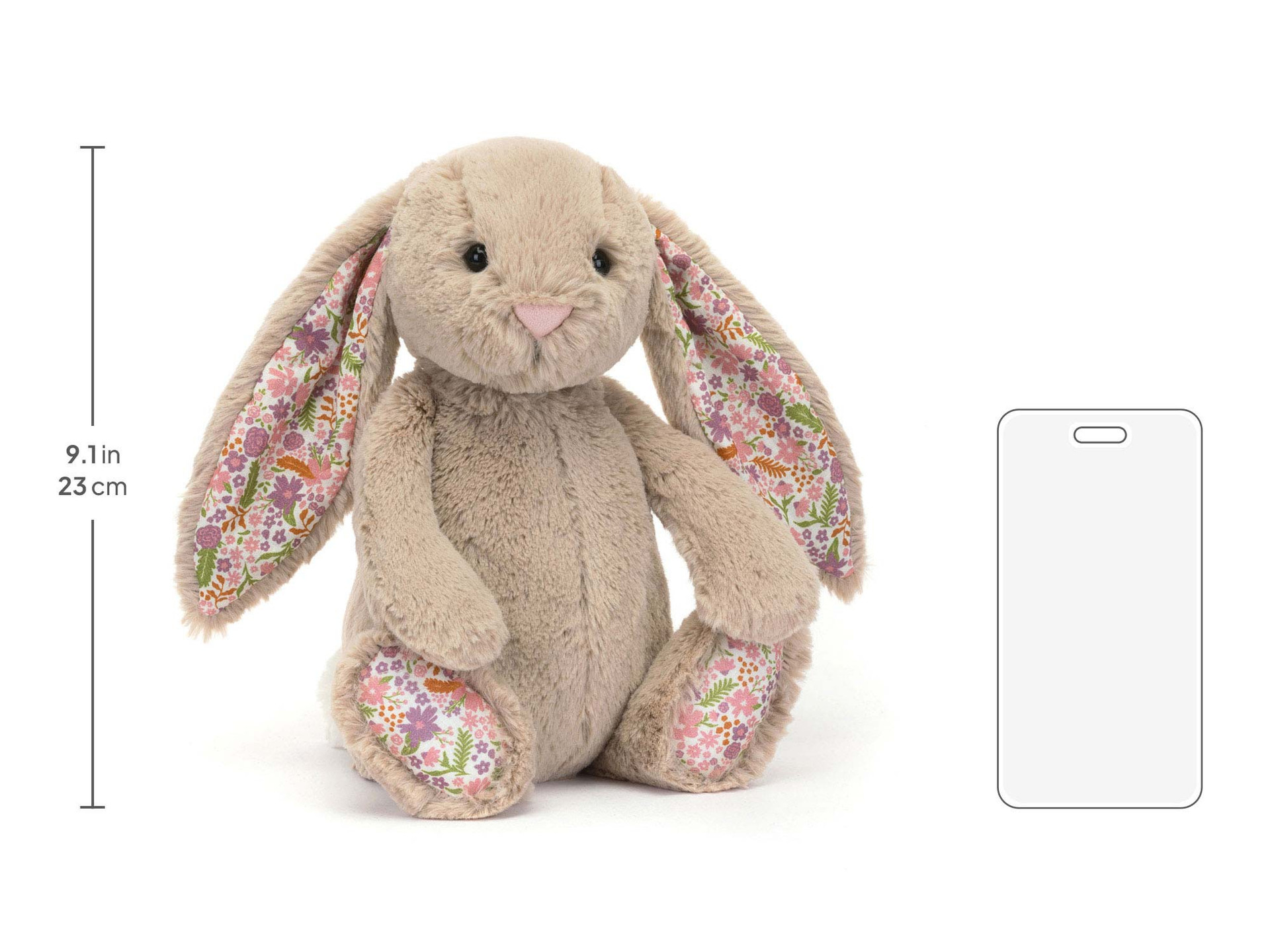  Blossom Beige Bunny Petal ぬいぐるみ Bashful Beige Bunny 'Petal' - Official Jellycat