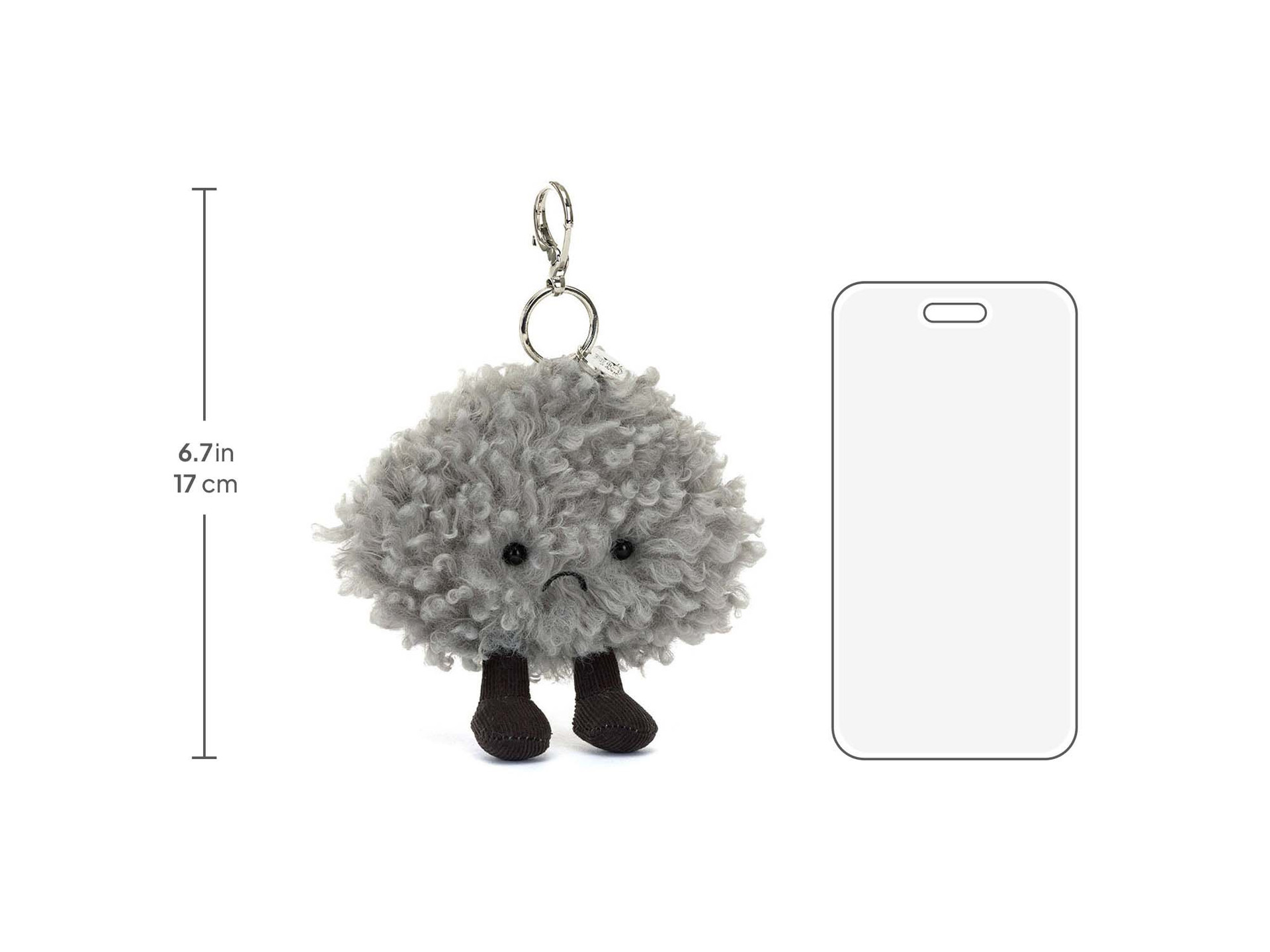 Amuseables Storm Cloud Bag Charm - Official Jellycat