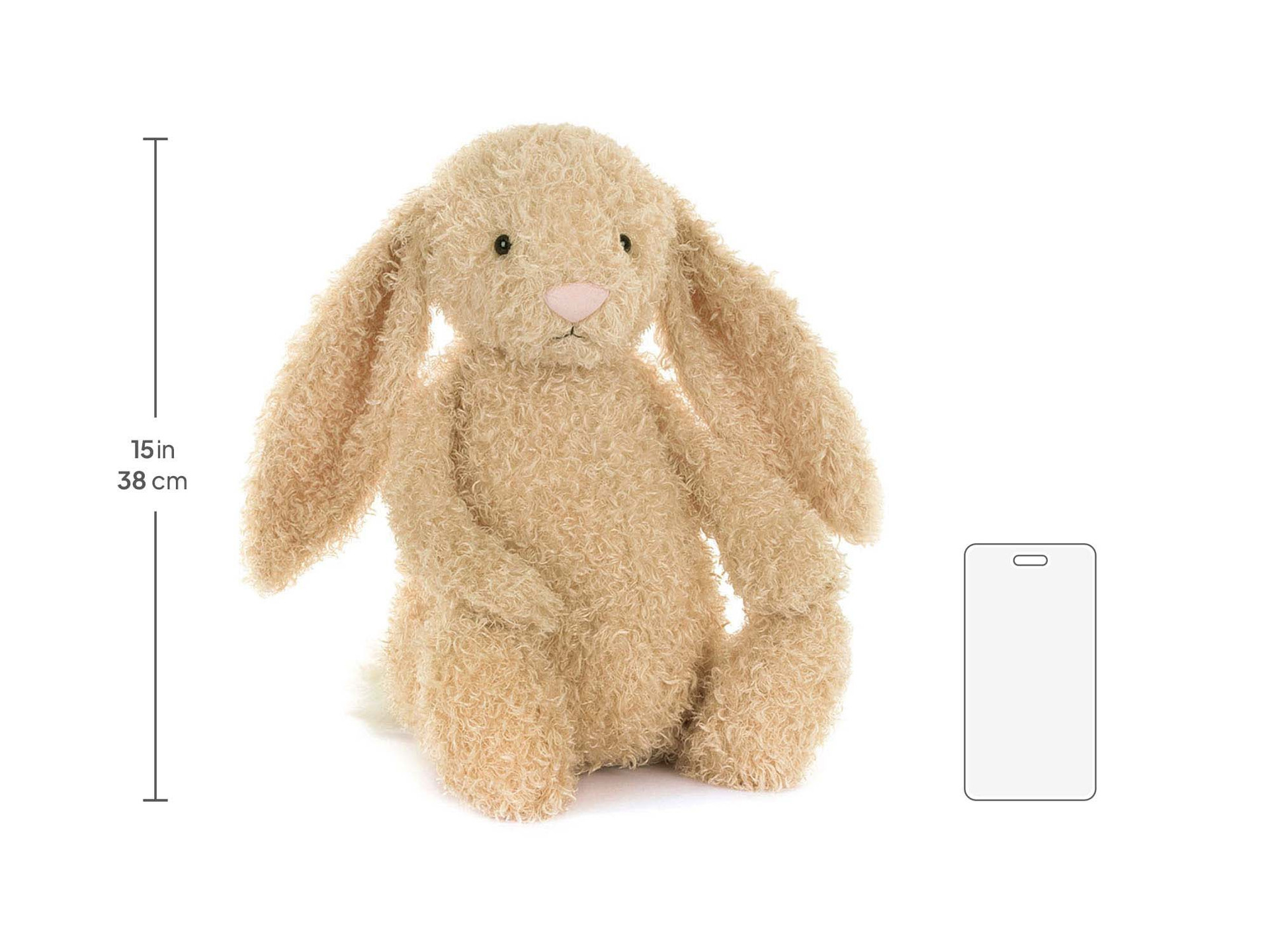 ぬいぐるみ  curly bunny medium size Jellycat Medium Bashful Luxe Bunny Curly Plush Toy | The