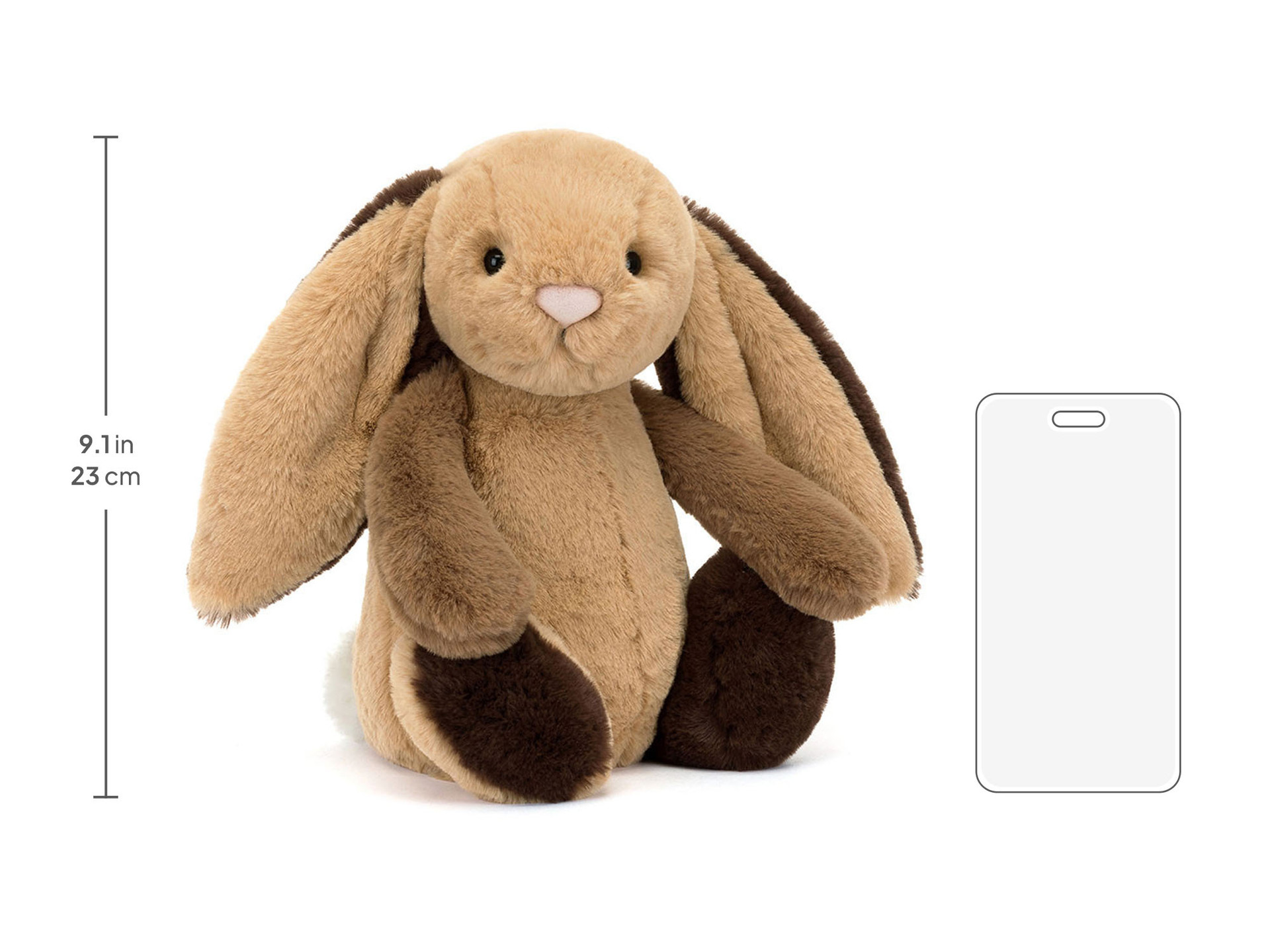 ジェリーキャット Bashful Patchwork Brown Bunny Personalized Bashful Patchwork Brown Bunny - Official Jellycat