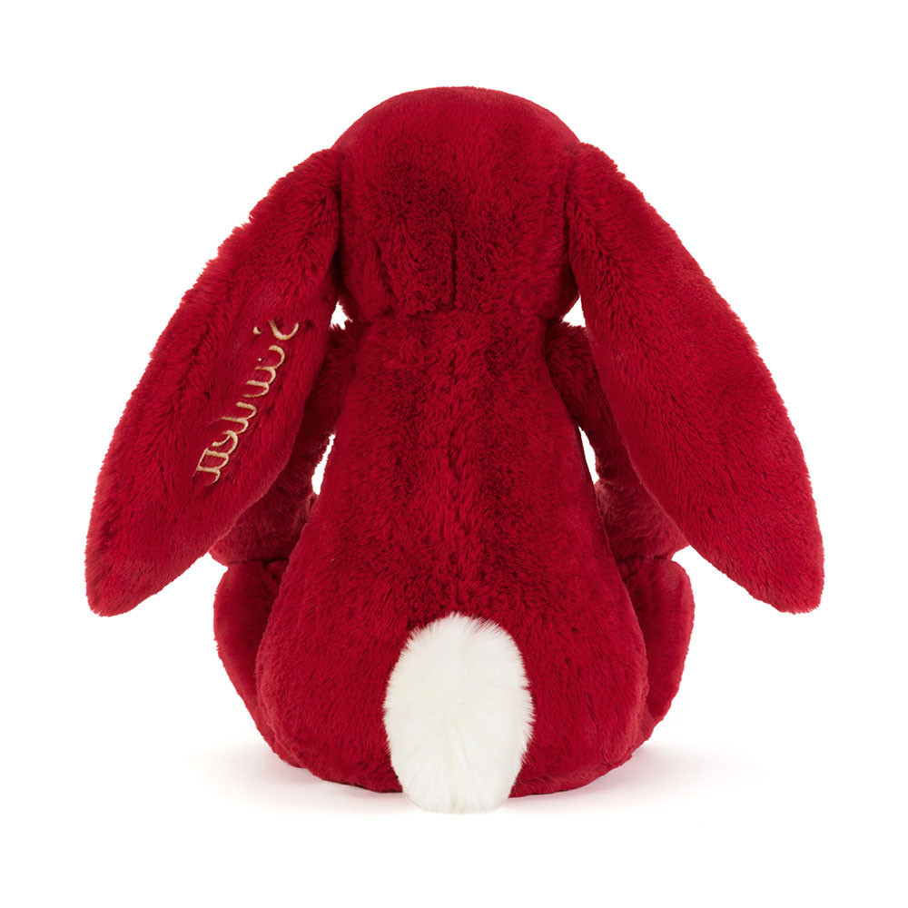 Personalized Bashful Luxe Bunny Scarlett - Official Jellycat