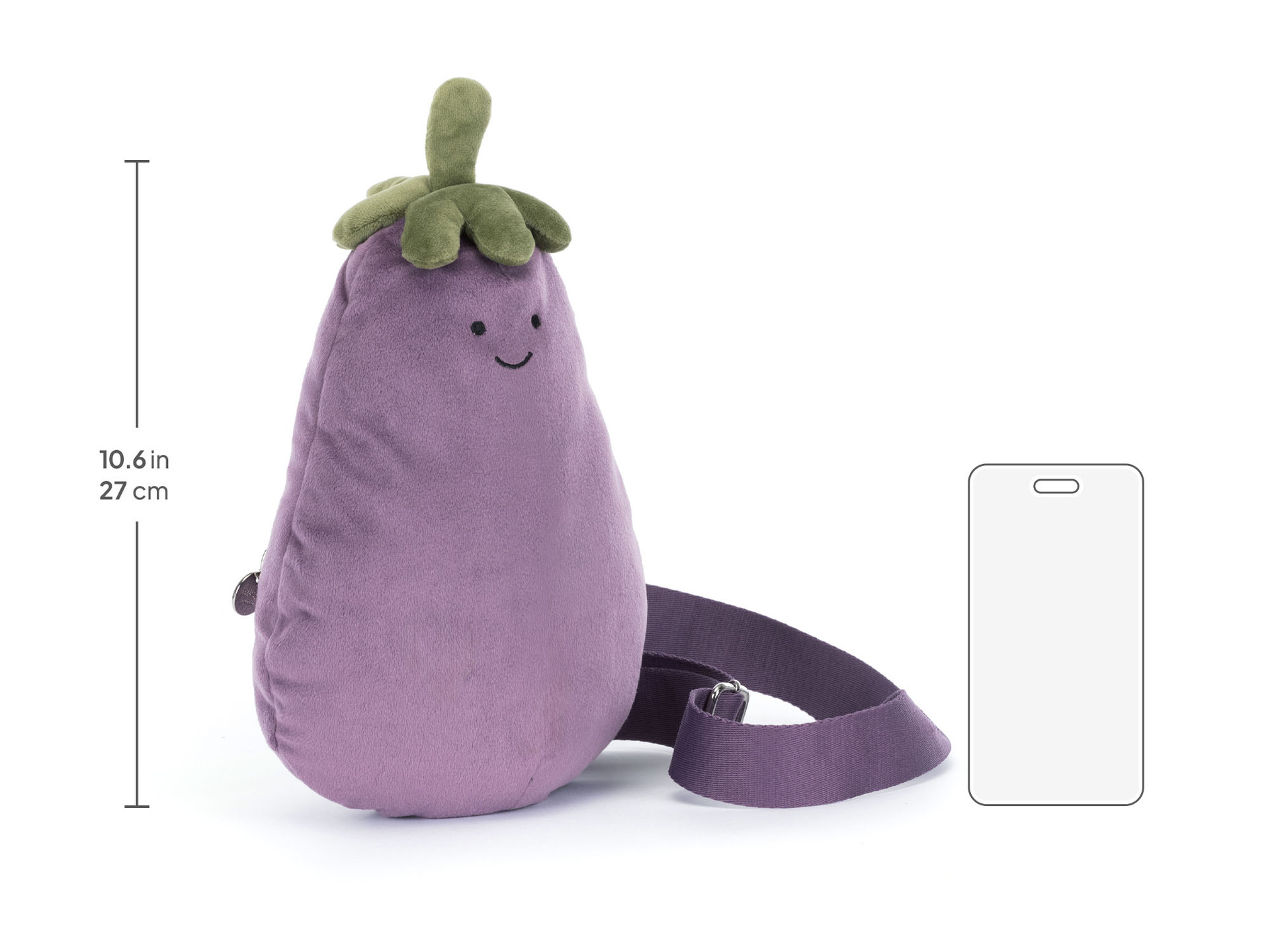 Amuseables Eggplant Bum Bag - Official Jellycat