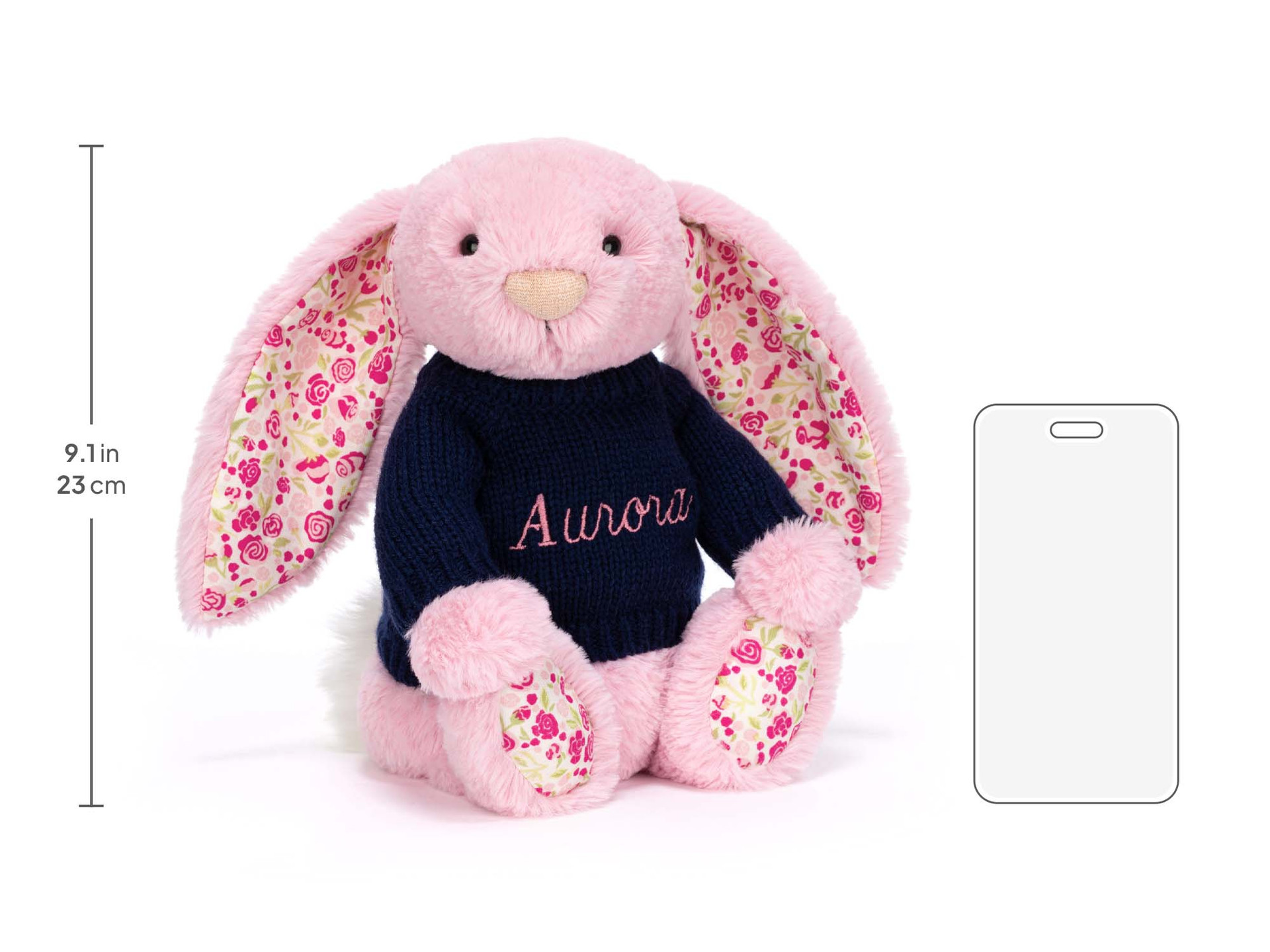 ジェリーキャット Blushkin Blossom Luxe Bunny 新品 Blushkin Blossom Luxe Bunny with Personalized Navy Jumper