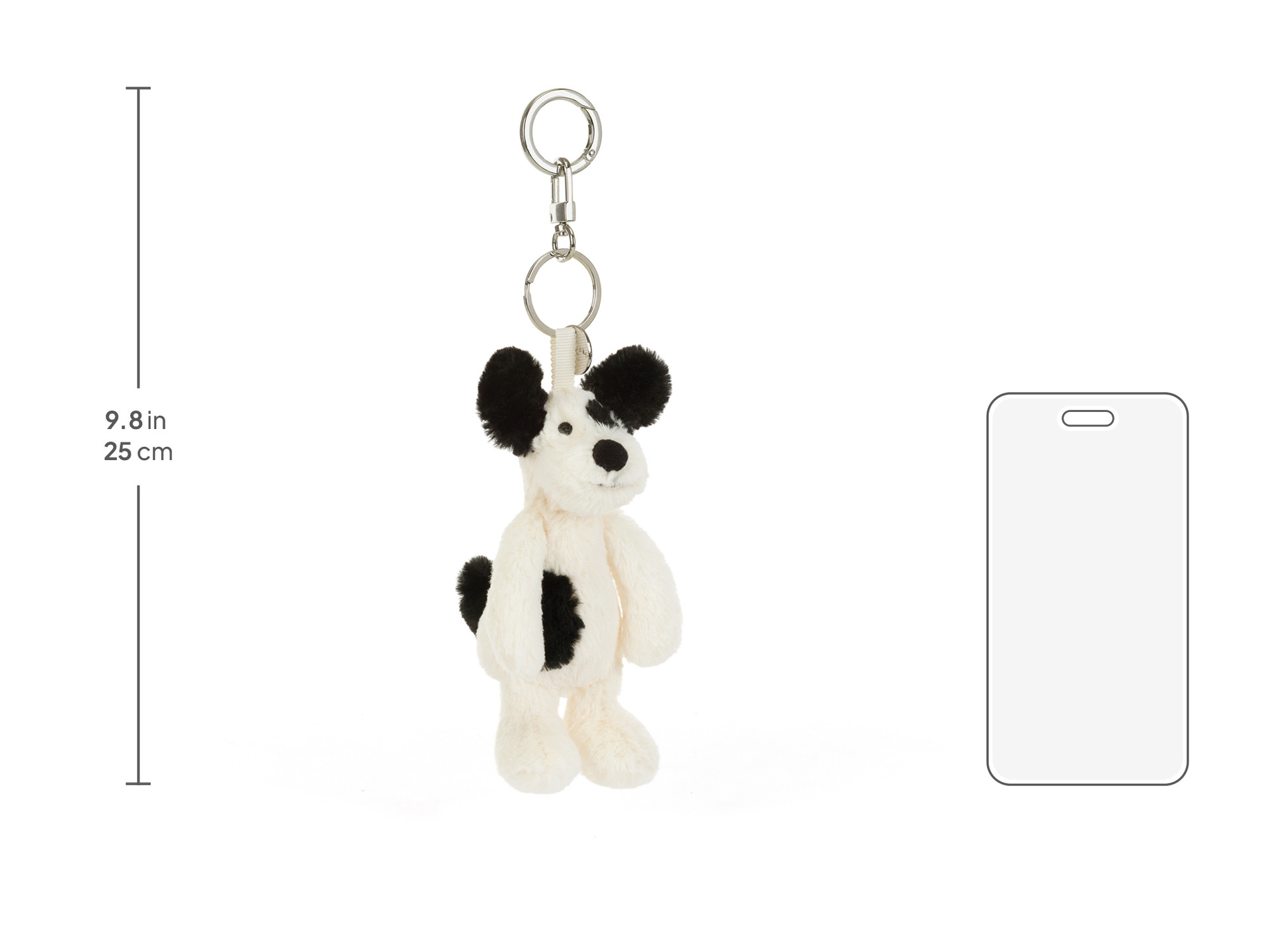 Rufferty Puppy Key Chain Bag Charm - Official Jellycat