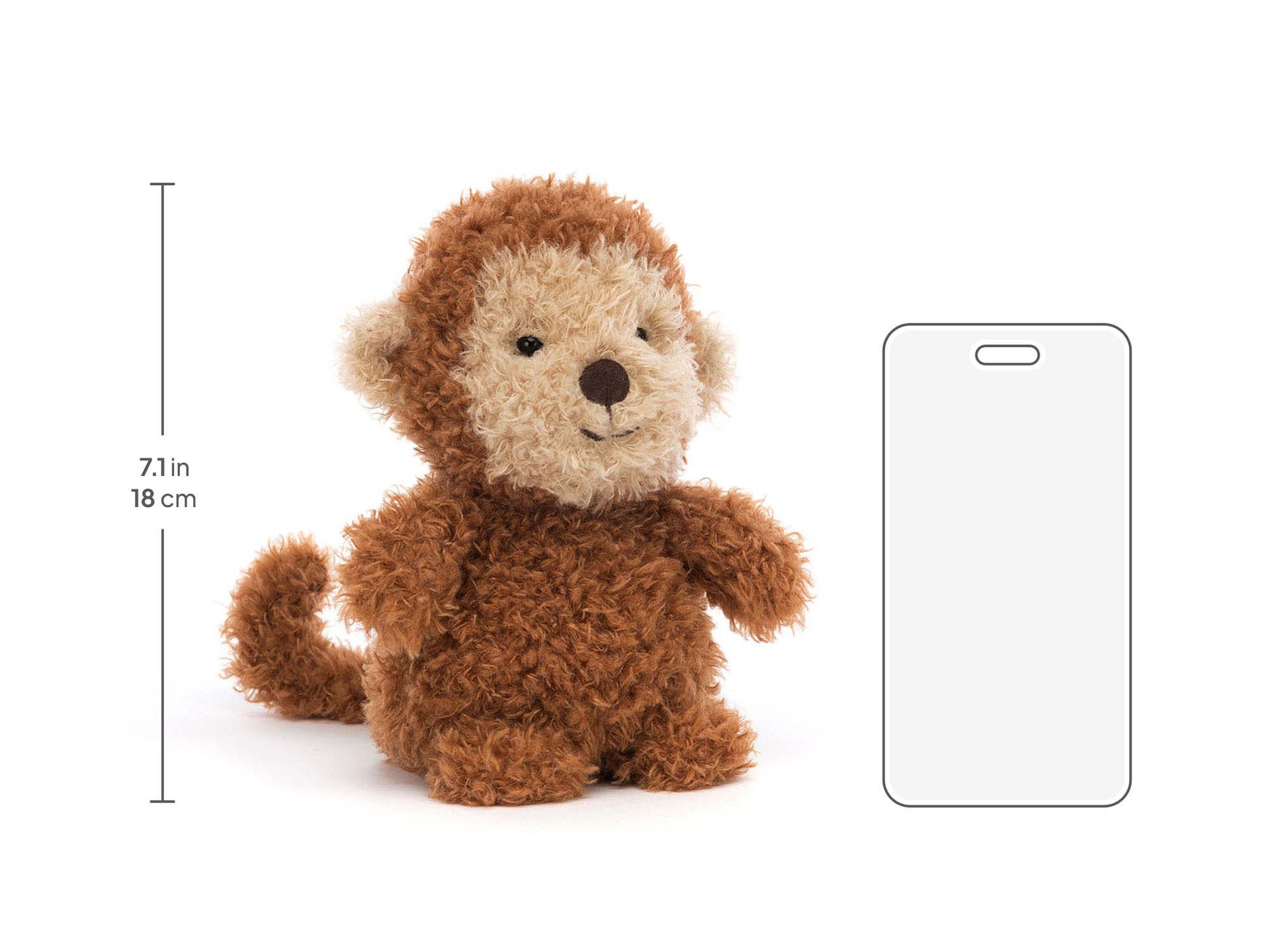 【タグ付き】ジェリーキャット Small Nugget monkey Little Monkey - Official Jellycat