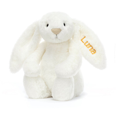 Personalised Bashful Luxe Bunny Luna Medium, View 4