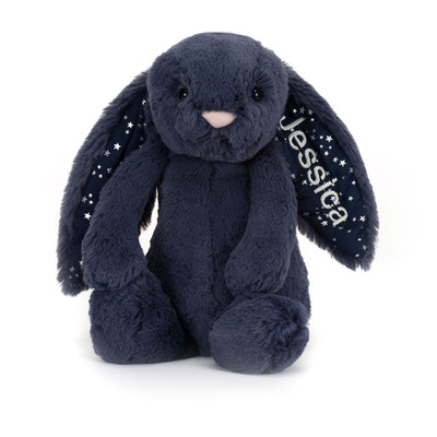 Personalised Bashful Stardust Bunny Medium, View 4