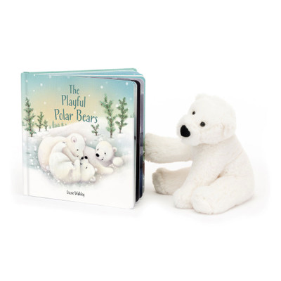 The Playful Polar Bears Book and Perry Polar Bear, Main View