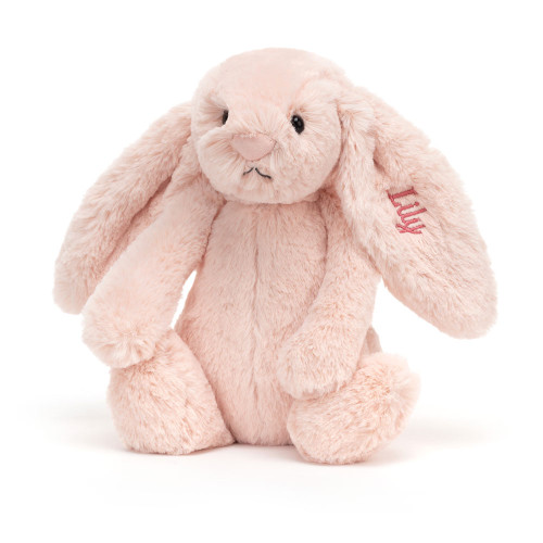 Personalized Bashful Blush Bunny Medium - Official Jellycat