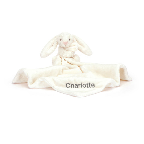 Personalised Bashful Cream Bunny Soother, View 4