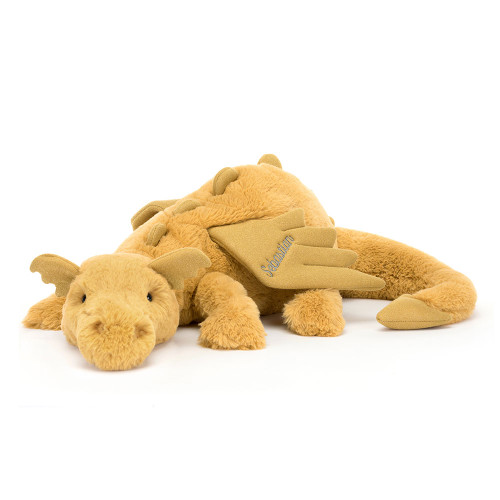 Personalized Golden Dragon Huge - Official Jellycat