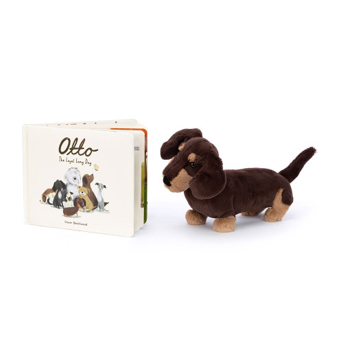 Otto the Loyal Long Dog Book and Otto Sausage Dog - Official Jellycat