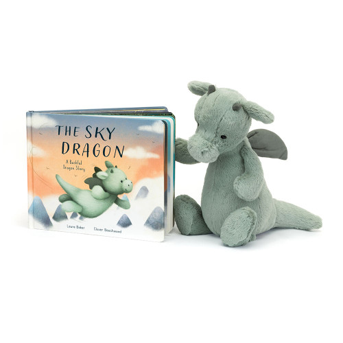 The Sky Dragon Book and Bashful Dragon - Official Jellycat