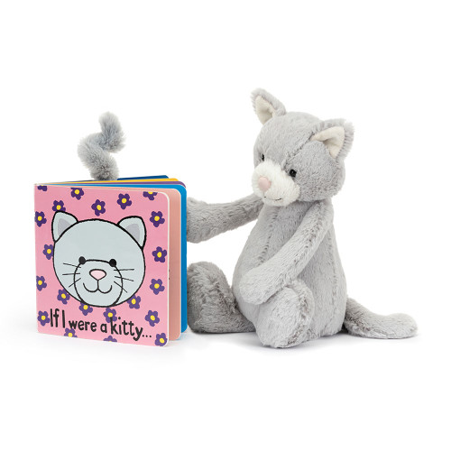 If I Were a Kitty Board Book and Bashful Grey Kitty, Main View