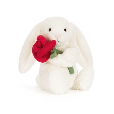 ジェリーキャット ローズバニー  bunny rose 正規品 Cream Bunny with Rose - Official Jellycat