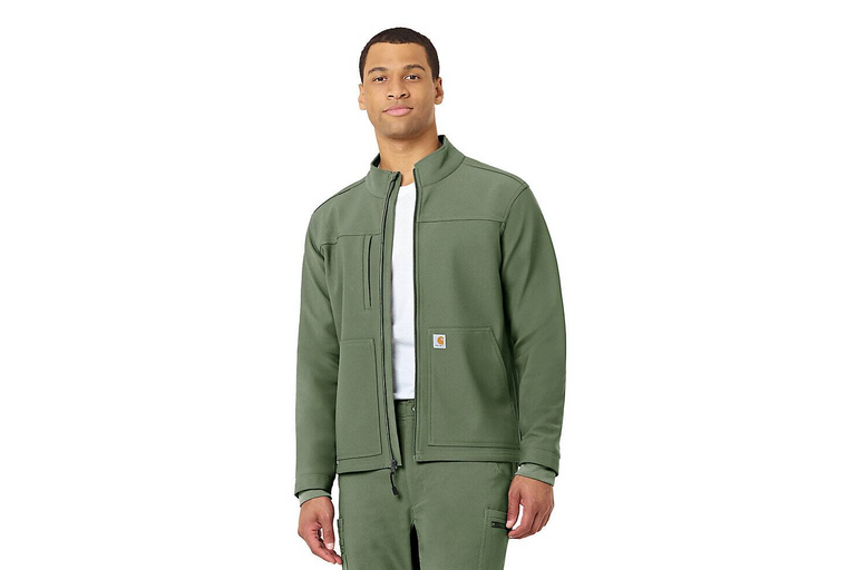 Carhartt Men's Rugged Flex® Peak Bonded Fleece Scrub Jacket