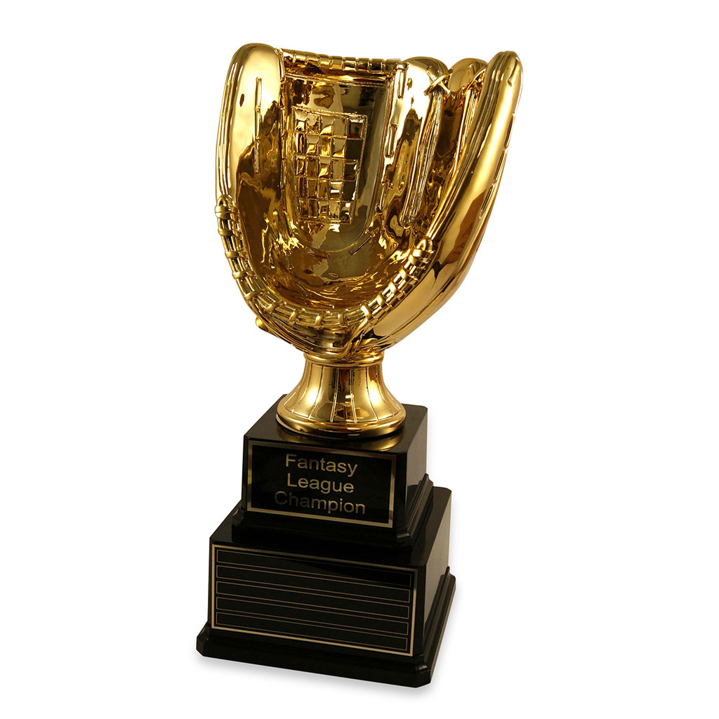 Perpetual Jumbo Gold Baseball Glove Trophy