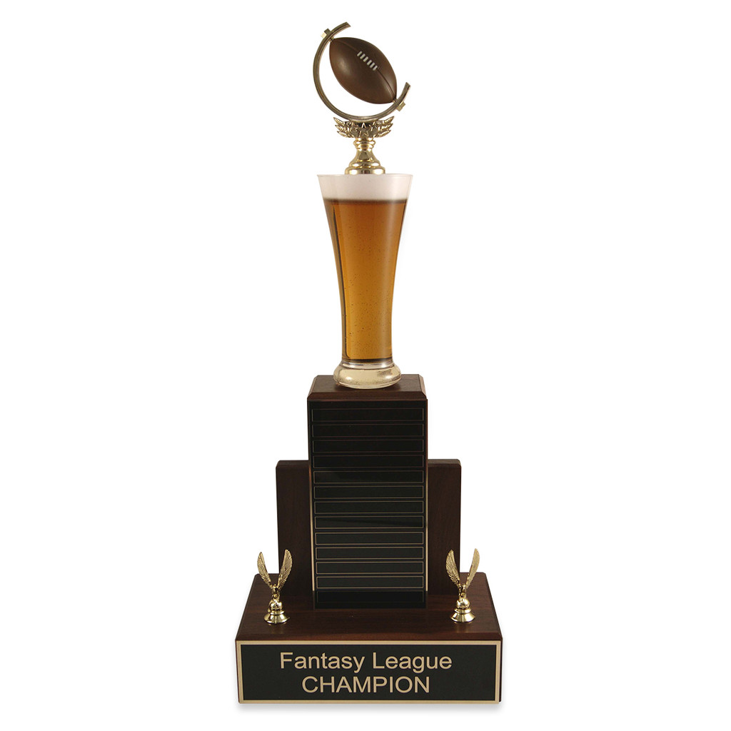 Small MVP Beer Football Trophy