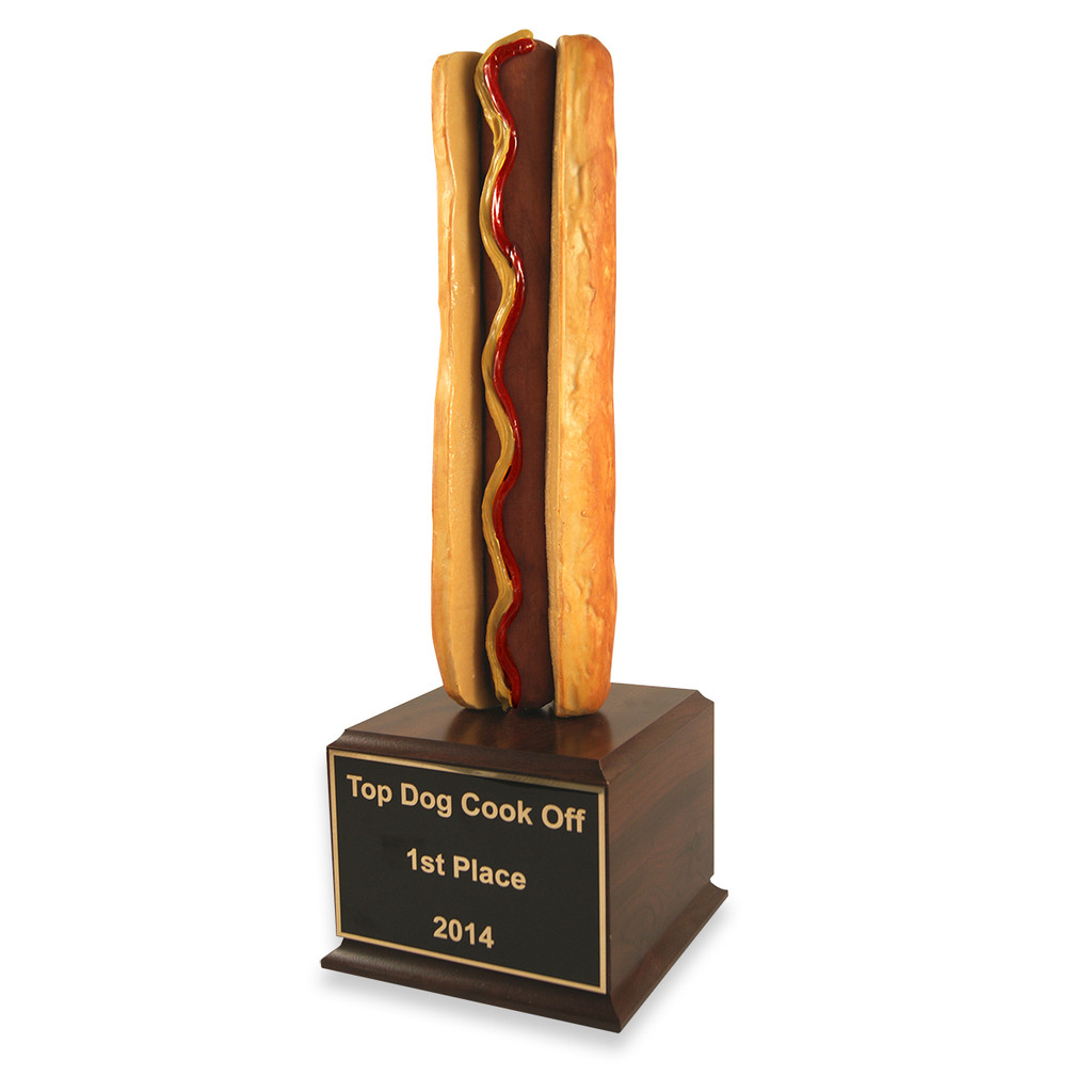 Far Out Hot Dog Trophy