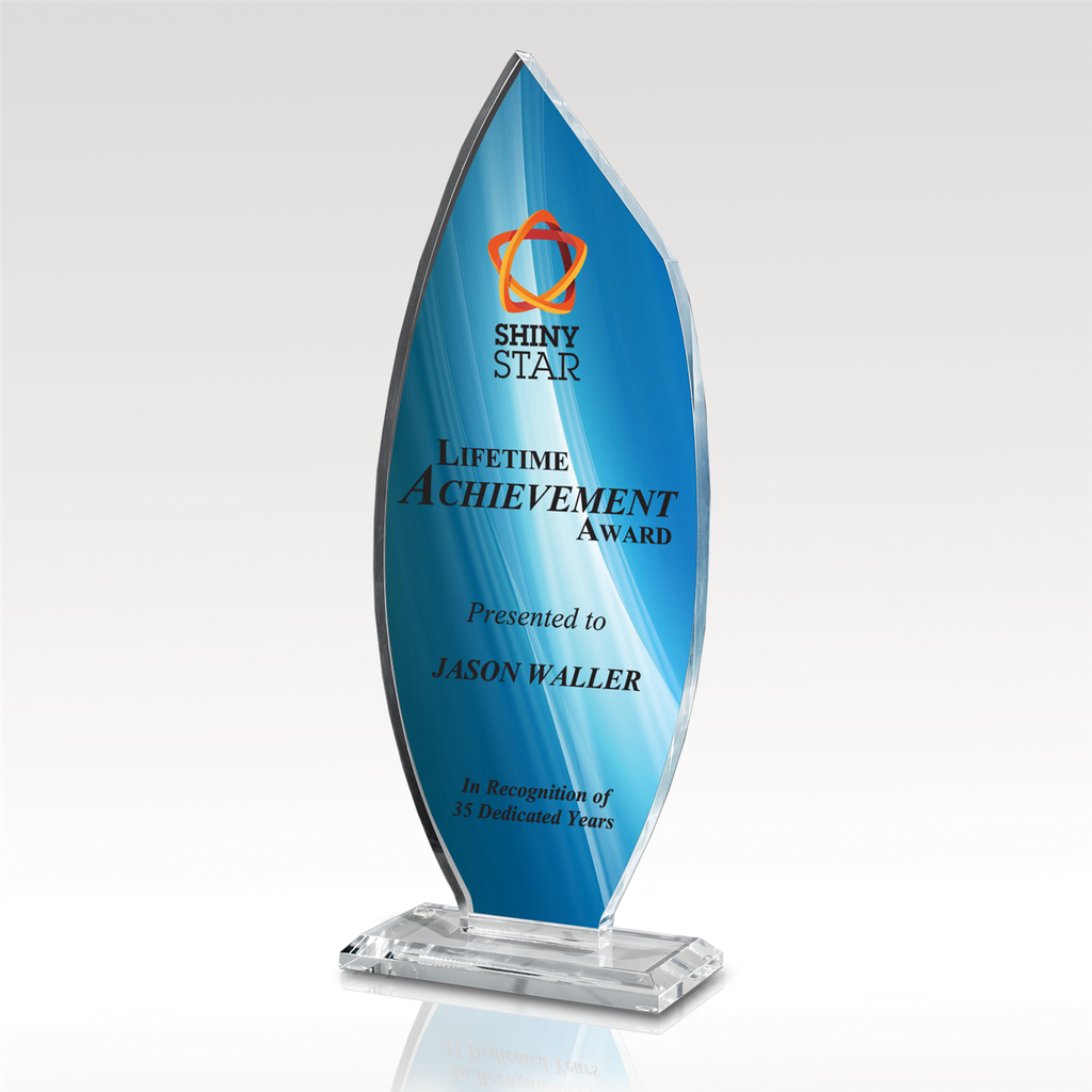 custom acrylic flame award