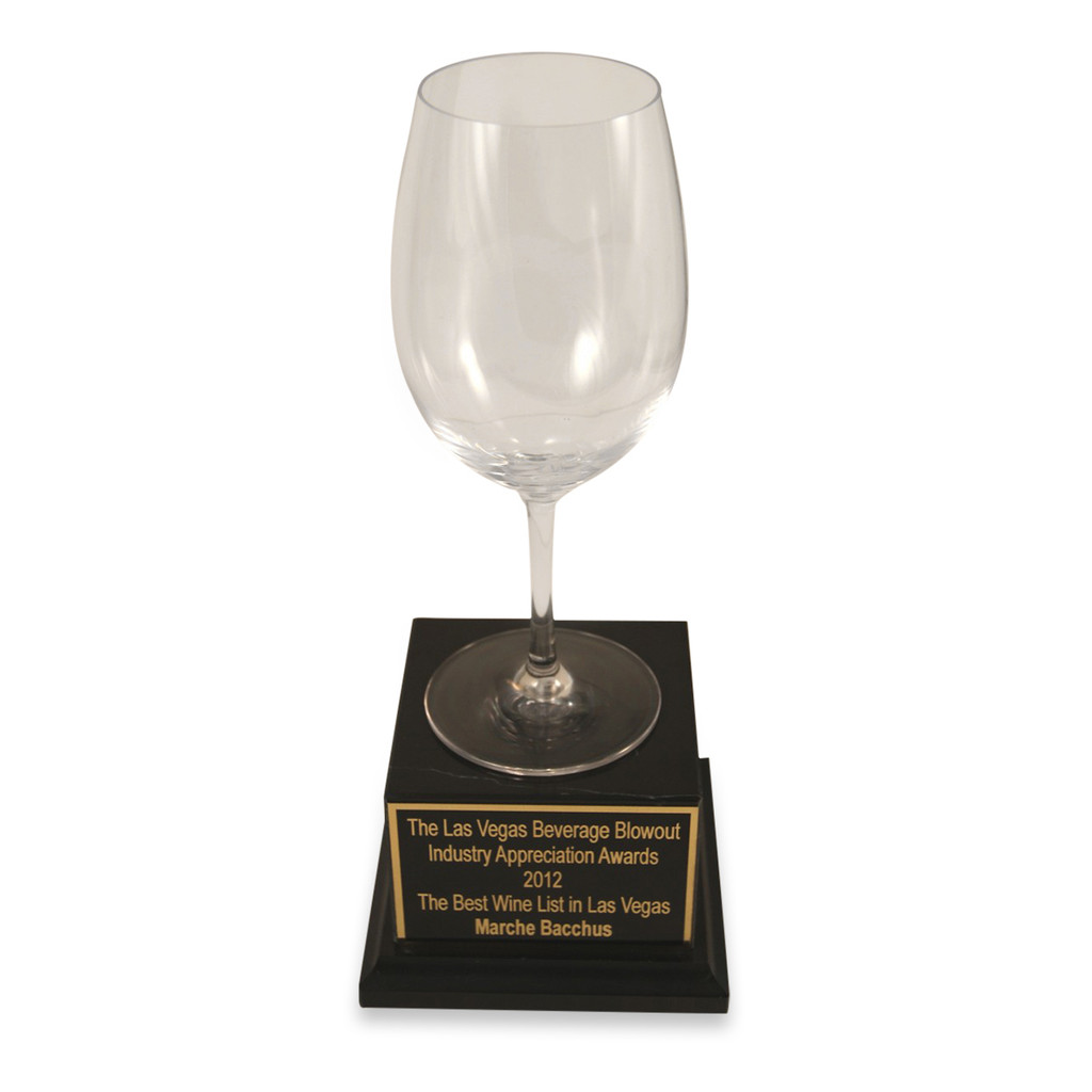 Empty Wine Glass Trophy