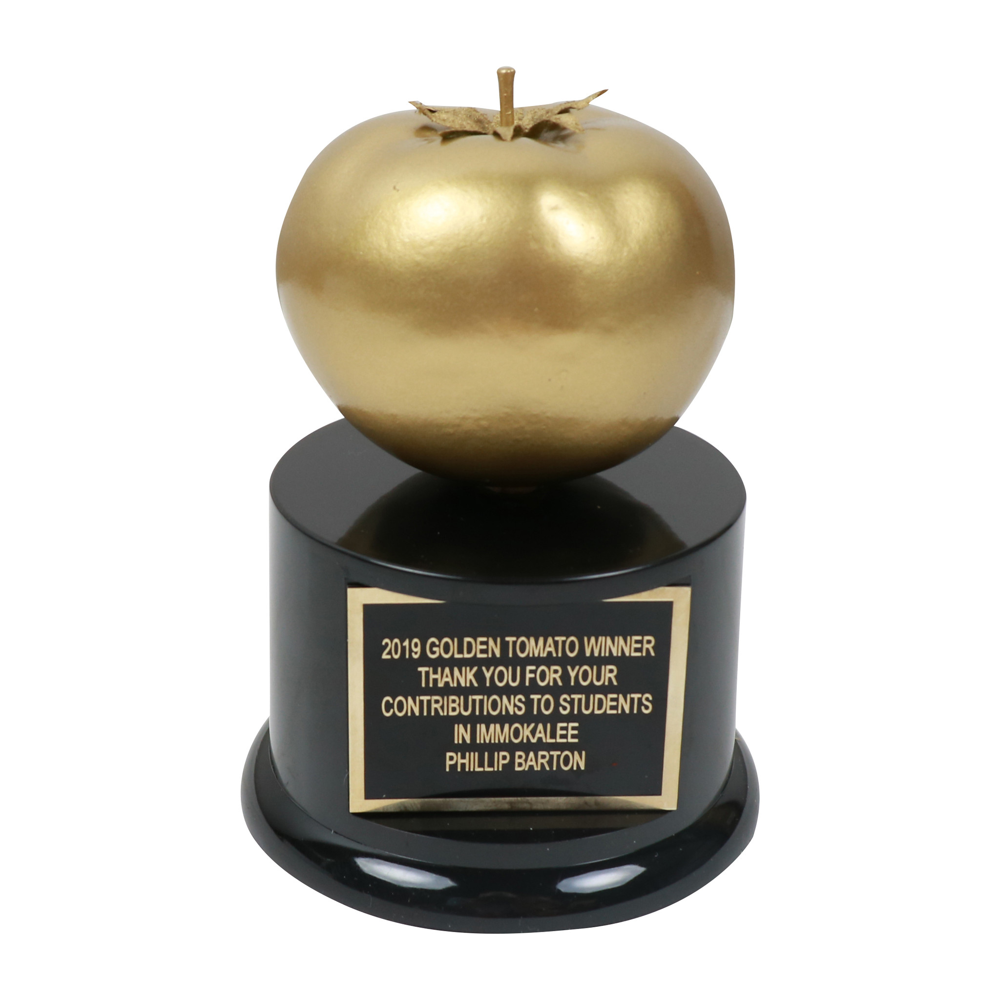 Golden Apple Trophy - No Engraving