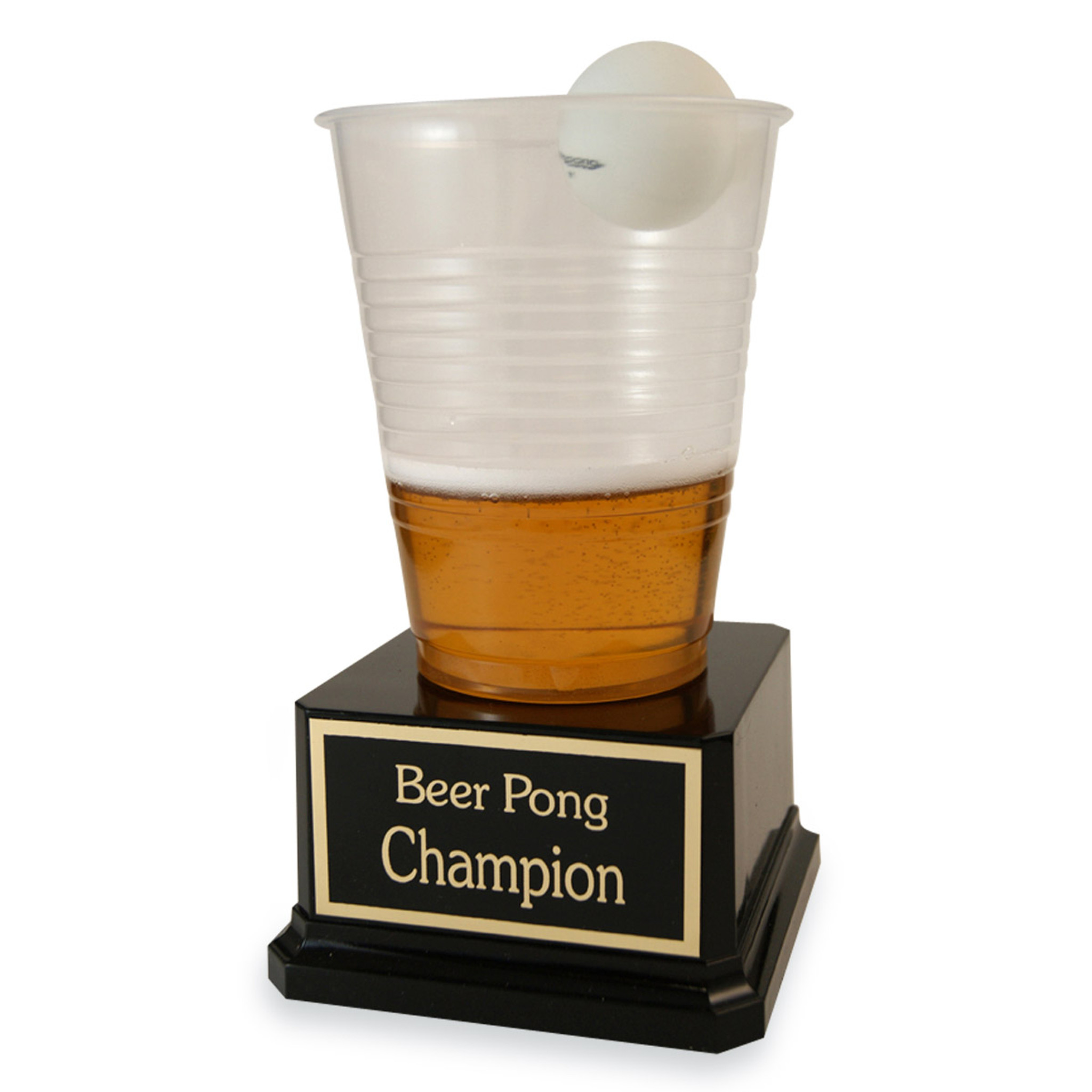 Plastic Beer Pong Trophy