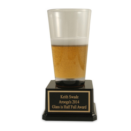 Beer Pint Trophy Half Full