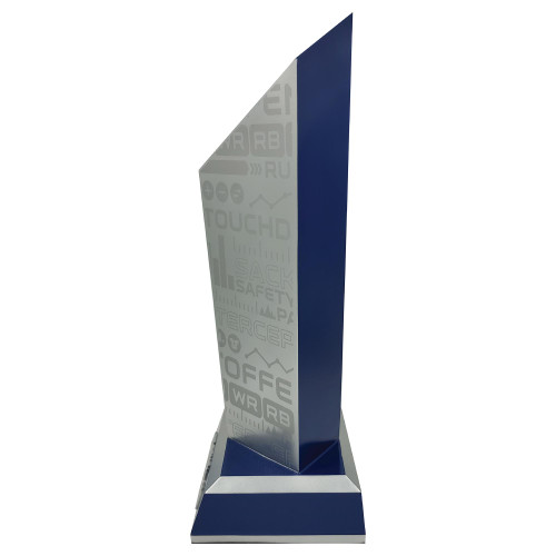 Official NFL Fantasy Football Trophy - side view 