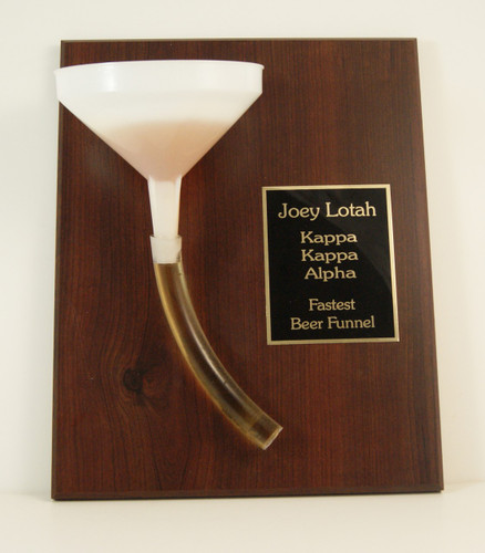 Beer Funnel Award Plaque