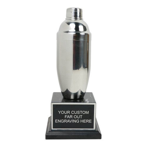 Large Silver Cocktail Shaker Trophy